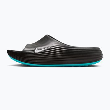Șlapi pentru bărbați Nike ReactX Rejuven8 black/gamma blue/metallic silver