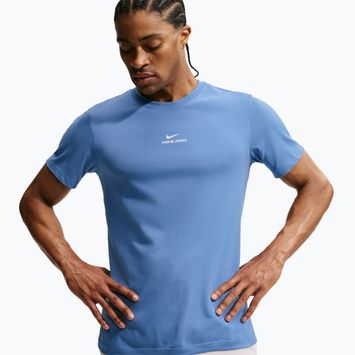 Tricou de antrenament bărbați Nike Pro indigo storm/white