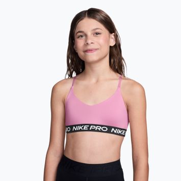 Sutien pentru fete Nike Pro Pink Rise