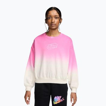 Bluză pentru copii Nike Sportswear Studio sail/playful pink/white