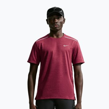 Tricou de alergare pentru bărbați Nike Miler Dri-Fit UV tough red/mystic dates