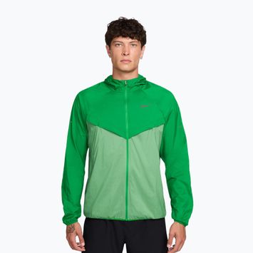 Geacă de alergare pentru bărbați Nike Stride green spark