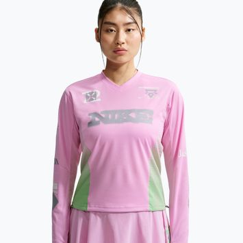 Longsleeve de alergare pentru femei Nike Swift Jersey Top pink rise/illusion green