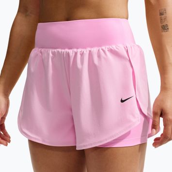 Pantaloni scurți de antrenament pentru femei Nike Pro Sculpt pink rise/black