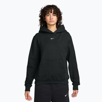 Bluză pentru femei Nike Studio Fleece total black/sail