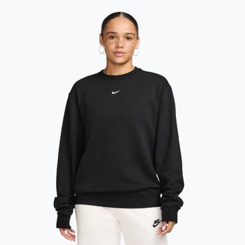 Bluză pentru femei Nike Studio Fleece Lightweight total black/sail