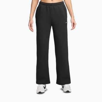 Pantaloni pentru femei Nike Studio Fleece total black/sail