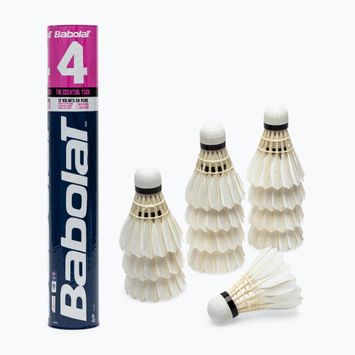 Volan de badminton BABOLAT 4 x12 (78) alb 133907