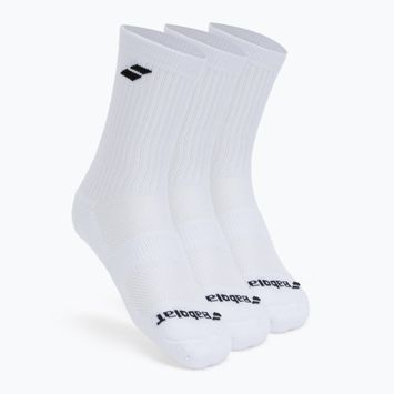Șosete de tenis BABOLAT Pachet de 3 șosete albe 5UA1371