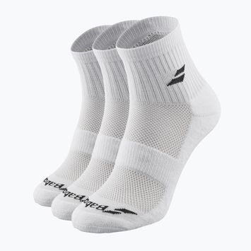 Șosete Babolat Quarter 3 Pack white/white