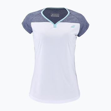 Babolat tricou de tenis pentru copii Play Crew Neck alb și albastru 3MTE011