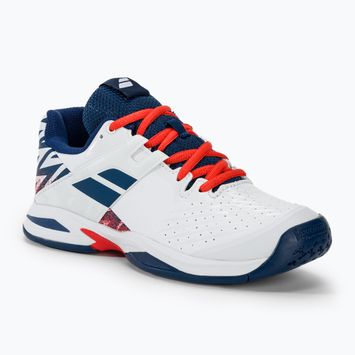 Încălțăminte de tenis pentru copii Babolat Propulse All Court white/estate blue