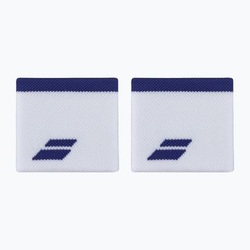 Benzi pentru încheietură Babolat Logo Wristband 2 buc. white/sodalite blue