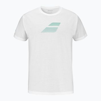 Tricou pentru bărbați Babolat Exercise Big Flag white/white