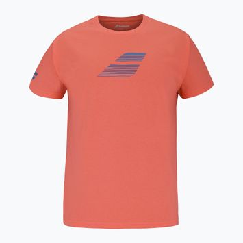 Tricou pentru bărbați Babolat Exercise Big Flag hot coral