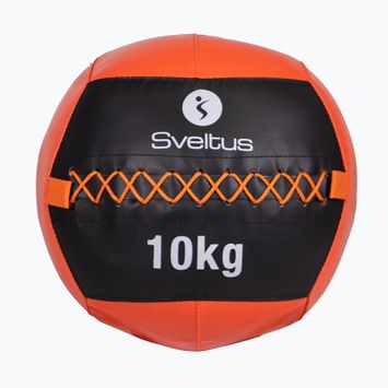 Minge medicinală Sveltus Wall Ball 10 kg black/red