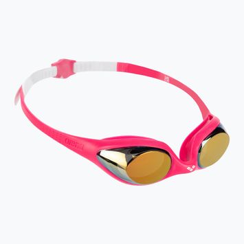 Ochelari de înot pentru copii arena Spider JR Mirror white/pink/fuchsia