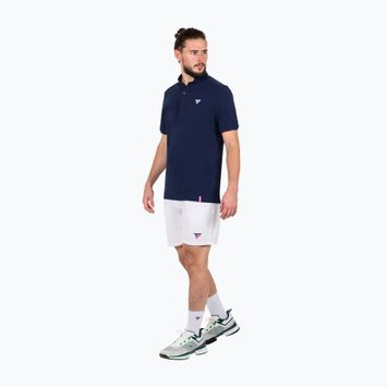 Tricou de tenis pentru bărbați Tecnifibre Polo Pique albastru marin 25POPIQ224