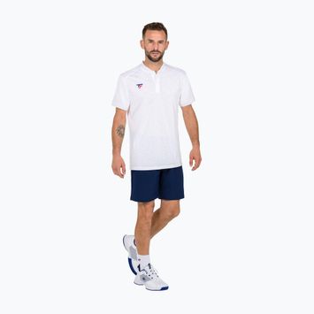 Polo de tenis pentru bărbați Tecnifibre Team Mesh alb 22MEPOWH34