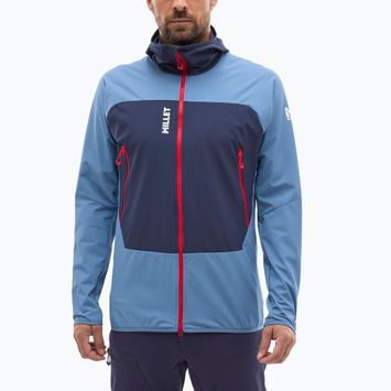 Geacă softshell pentru bărbați Millet Fusion XCS Hoodie coronet blue/saphir