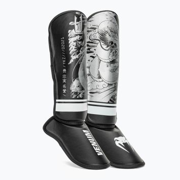 Protecții de tibie pentru copii Venum YKZ21 Shin black/white