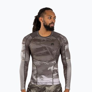 Longsleeve pentru bărbați  Venum Electron 3.0 Rashguard sand