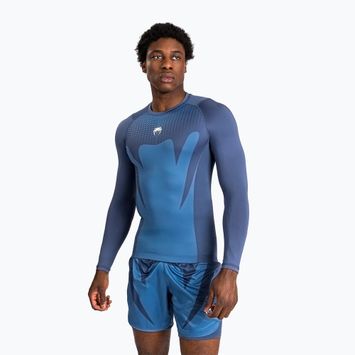 Longsleeve de antrenament pentru bărbați Venum Attack Rashguard navy blue