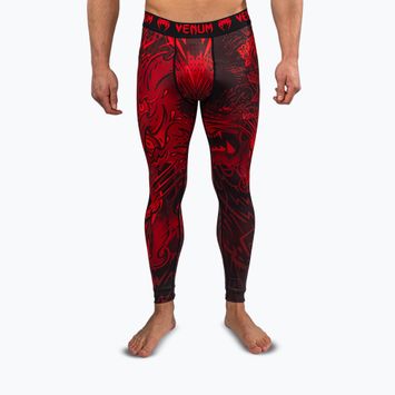 Colanți de antrenament pentru bărbați Venum Wolf Attack Spats black/red