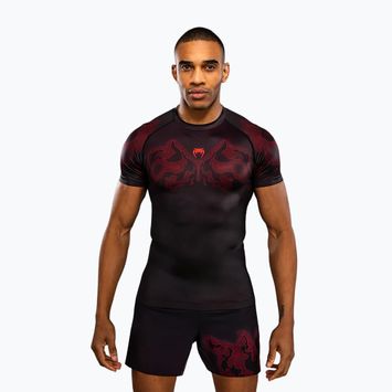 Rashguard bărbătesc Venum Spectre negru/roșu