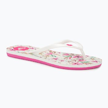 Papuci pentru femei  ROXY By The Sea white/pink