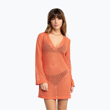 Rochie pentru femei Roxy Love Coastline Beach V Neck apricot brandy
