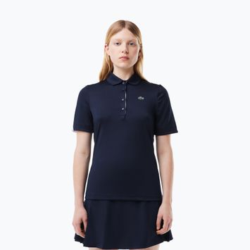 Tricou polo pentru femei Lacoste PF5179 navy blue/white