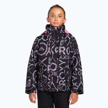 Geacă de snowboard pentru copii ROXY Roxy Jetty Girl true black lluvia rg