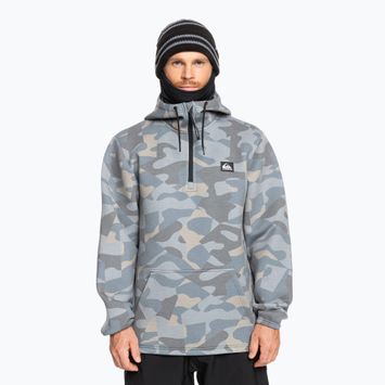 Bluză de snowboard pentru bărbați Quiksilver Shredder Hoodie puzzle camo ice flow