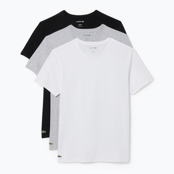 Tricou pentru bărbați Lacoste TH9010 3-bucăți white/silver chine/black
