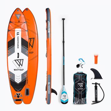 Placă SUP WATTSUP Espadon Combo 11'0''x32''x6'' portocalie PB-WESP111-K