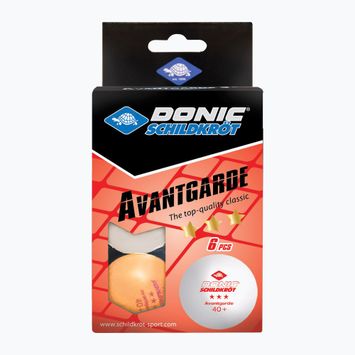 DONIC Schildkröt 3-Stargarde Avantgarde mingi de tenis de masă Poly 40+6 buc culoare 608533