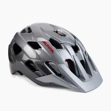 Cască de bicicletă Alpina Anzana darksilver/black/red gloss