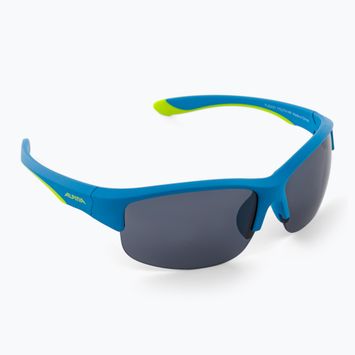 Ochelari de soare pentru copii Alpina Junior Flexxy Youth HR blue lime matt/black
