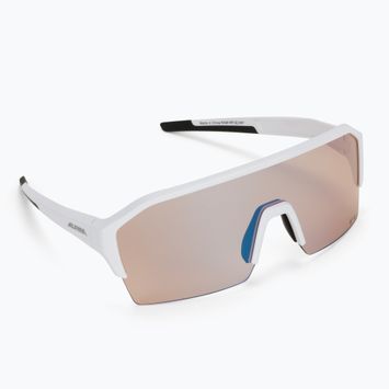 Ochelari de protecție pentru bicicletă Alpina Ram Hr Q-Lite V white matt/blue mirror