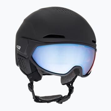 Cască de schi Alpina Oro QV Mips negru mat/albastru de gheață