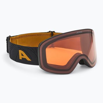 Ochelari de schi Alpina Ladis Q black/ gold matt/ gold