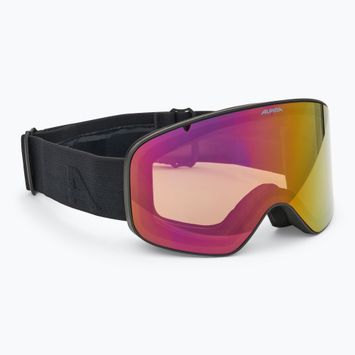 Ochelari de schi pentru copii Alpina Fernie Q-Lite black matt/ red