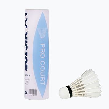 Fluturași de badminton VICTOR Pro Court cu pene 6pcs