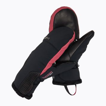 Mănuși de schi pentru femei LEKI Vallarta 3D Mitt black/ rose