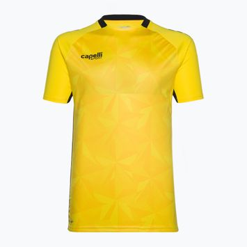 Tricou de fotbal pentru bărbați Capelli Pitch Star Goalkeeper team galben/negru pentru bărbați