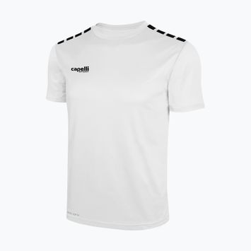 Tricou de fotbal pentru bărbați Cappelli Cs One Adult Jersey SS alb/negru