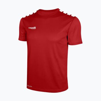 Tricou de fotbal pentru copii Cappelli Cs One Youth Jersey Ss roșu/alb