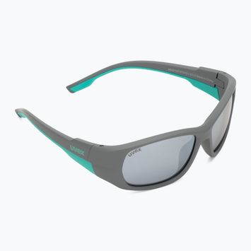 Ochelari de soare pentru copii UVEX Sportstyle 514 grey matt/mirror silver