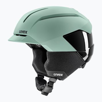 Cască de schi UVEX Levitate MIPS oxid green/black matt